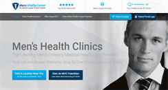 Desktop Screenshot of mensvitalitycenter.com